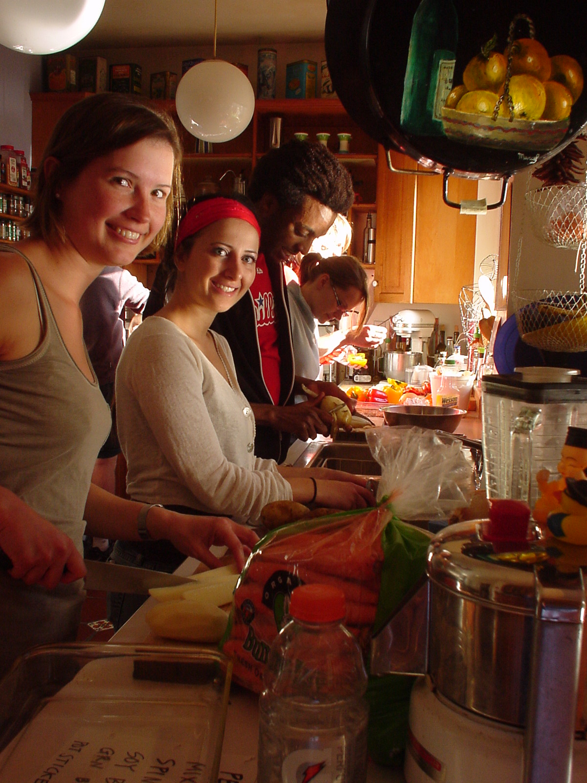 Guests enjoying a barbecue
